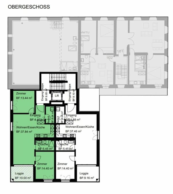 3.5-Zimmer-Wohnung im OG Nr. 201 4