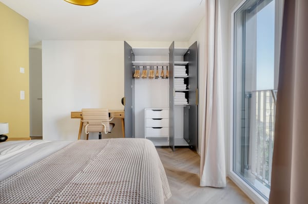 Frappente Wiedikon 1.5ZW mit Keller und W/T, nah z. SBahn Markt, über Blueground 14