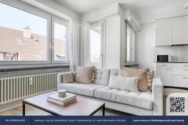 Träumerisches Iselin 1 Zim.+Lager, 1 Min. zum Markt, über Blueground 2