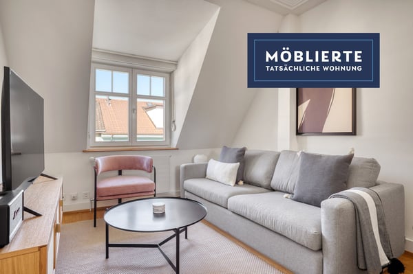 Charmante Breite 1Zim. mit W/T + Lager, nah Basel SBB, über Blueground 1