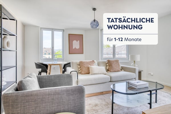 1.5 Zr im Weinegg, 10 Min. z Seefeld, voll möbliert, flex Mietdauer 1