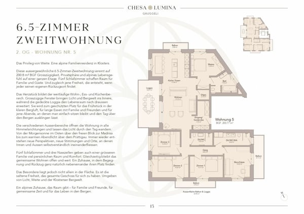 6.5 Zimmerwohnung, Exklusiv mit Panoramablick 9
