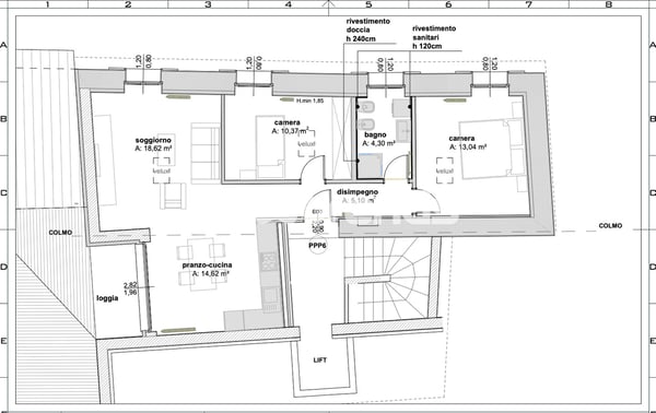 Rancate, 3.5 locali attico con balcone e servizi nelle vicinanze 2