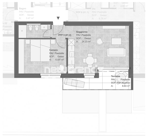 Tesserete, 1.5 locali di nuova costruzione in contesto di sole 8 unità 13