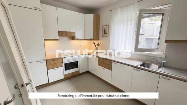 Mendrisio, palazzina a reddito in centro città con magazzino, 13 box a 11