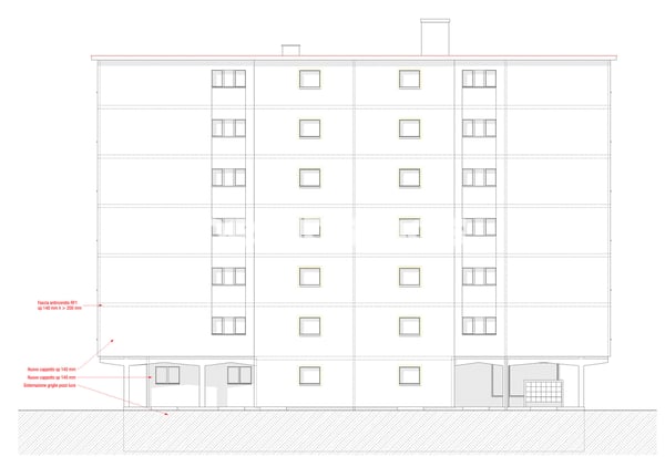 Mendrisio, palazzina a reddito in centro città con magazzino, 13 box a 7