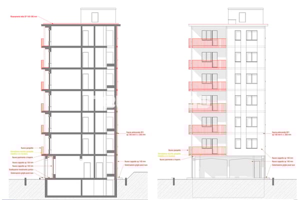 Mendrisio, palazzina a reddito in centro città con magazzino, 13 box a 6