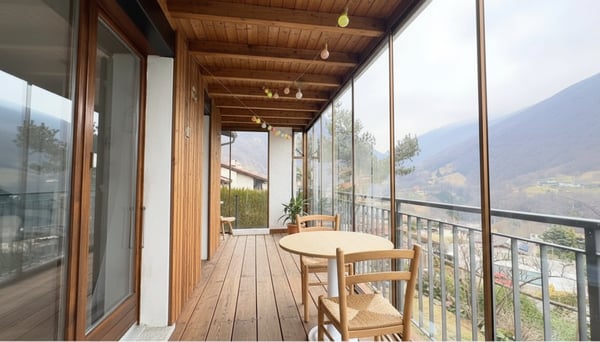 Arogno casa gemella con vista panoramica e giardino privato. 4