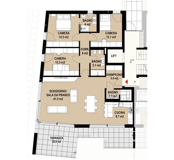Montagnola – Arasio: elegante 1.5 locali con giardino privato e terrazza panoramica 16