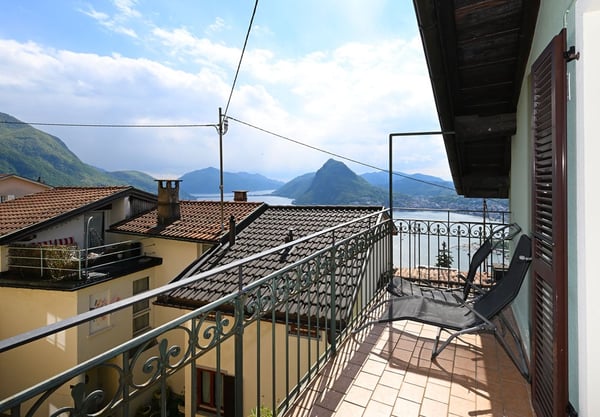 Lugano – Aldesago: casa di nucleo ristrutturata con splendida vista lago 19