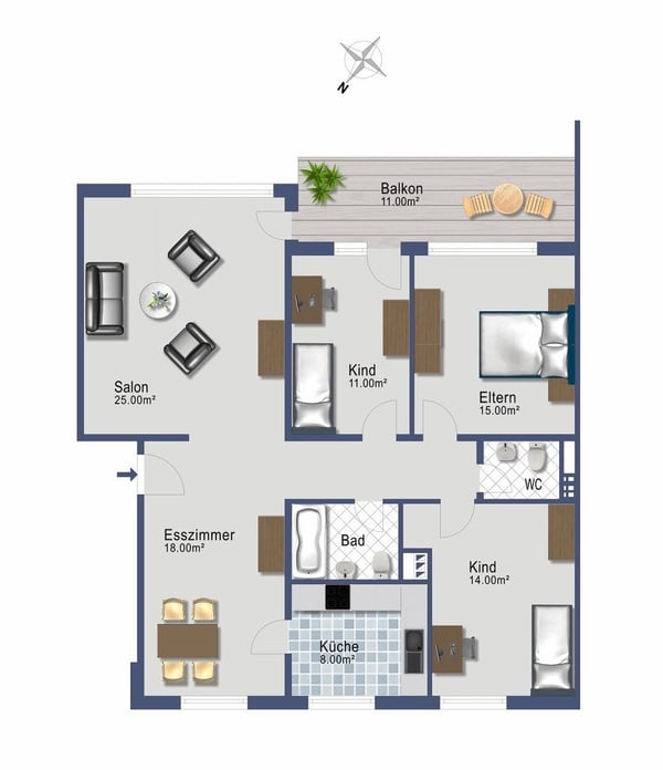 Moderne 1.5-Zimmerwohnung, ruhig aber zentrumsnah 9