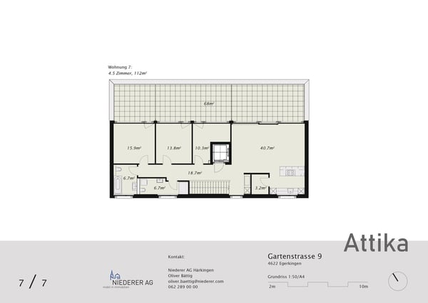 Traumwohnung mit riesiger Dachterrasse mit Abendsonne 11