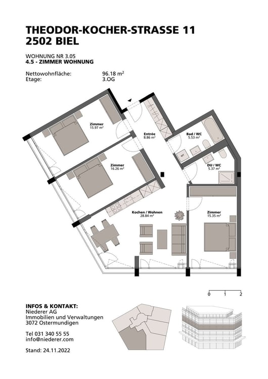 Stilvolle 1.5-Zimmer-Wohnung nahe Bahnhof 9