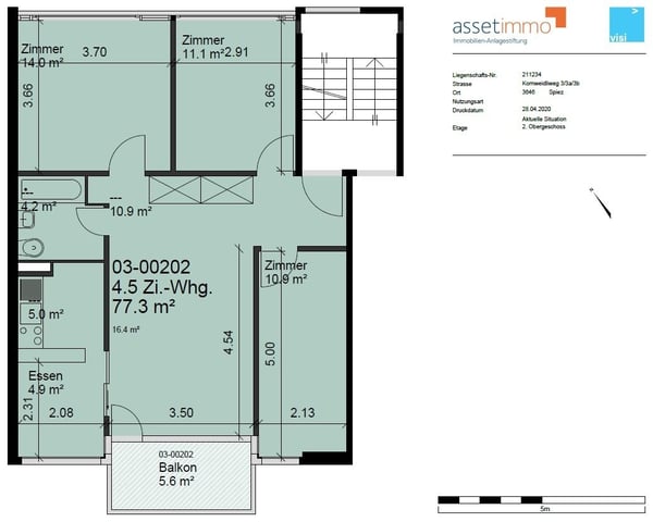 Moderne 1.5-ZW à 16 m² im 2. OG mit sonnigem Balkon 13