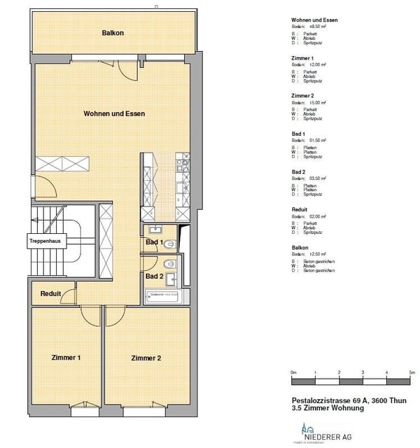 Neues Zuhause im Grünen 1-Zimmer-Wohnung im Pestalozzipark 6
