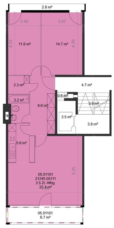 5.5-ZW im 4. OG à 134 m² 10