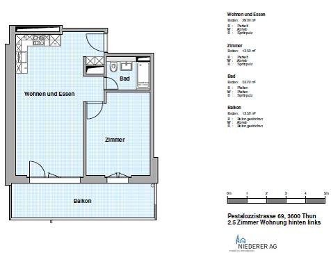 Grosszügige 2- Zimmerwohnung 7