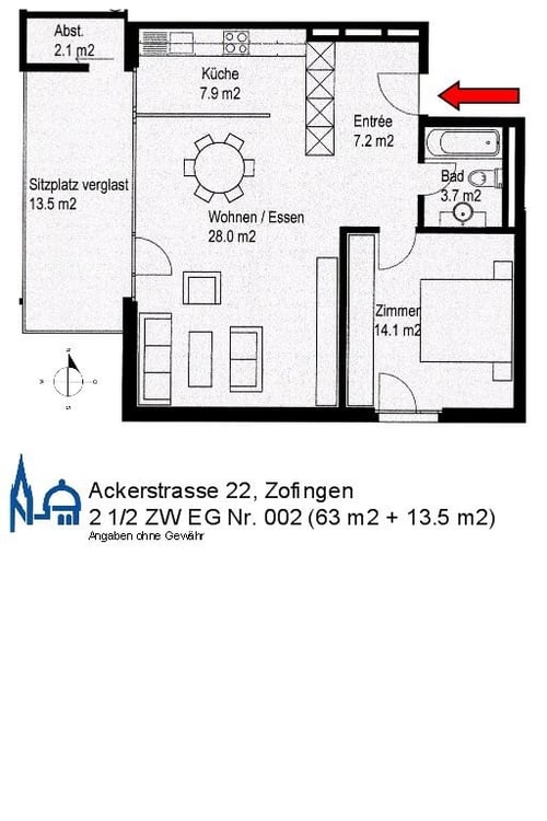 Moderne Parterrewohnung mit Sitzplatz 6