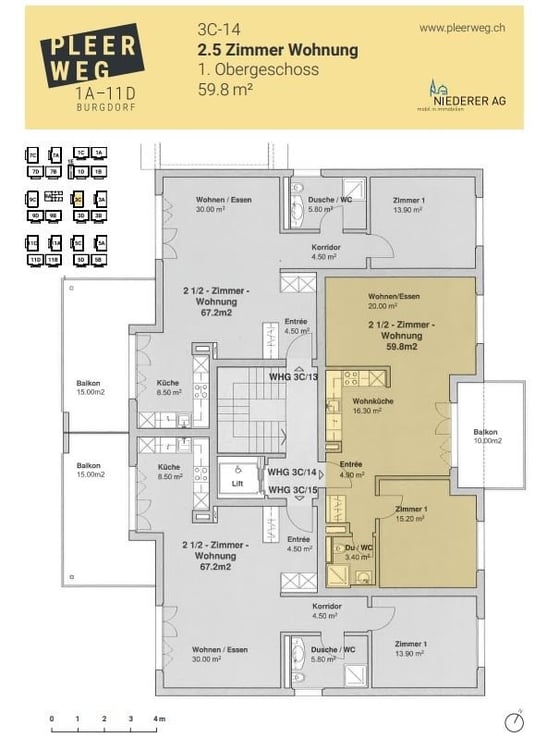 Attraktive 2.5-Zimmerwohnung, perfekt für Singles und Paare 11