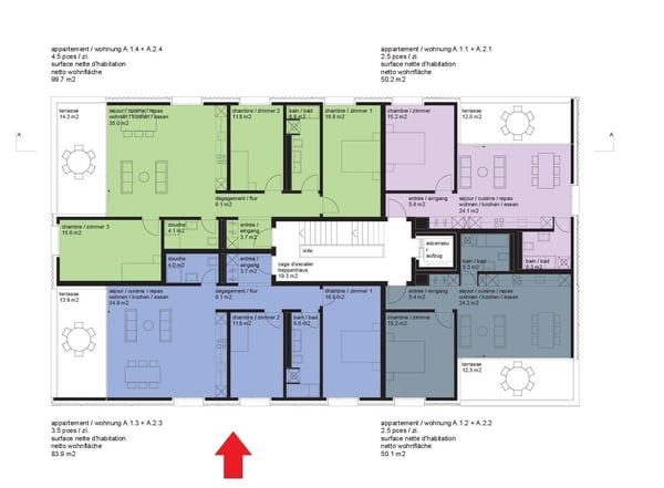 Charmant appartement moderne et lumineux de 2.5 pièces à Tentlingen 8