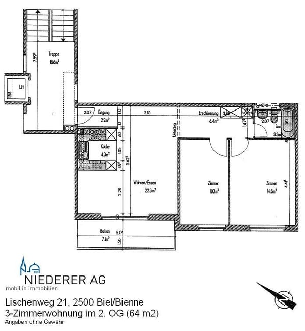 3-Zimmerwohnung im 2. OG mit Balkon 9
