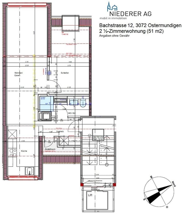 Moderne 2.5-ZW im DG / 4. OG à 51 m² 8