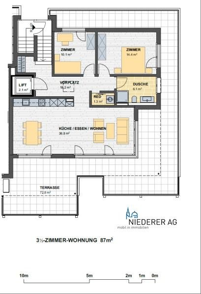 Attraktive Attika-Wohnung im wunderschönen Lindendorf 1 10