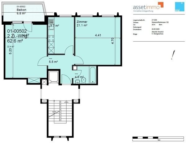 Grosszügige 2-ZW à 62 m² im 5. OG 9