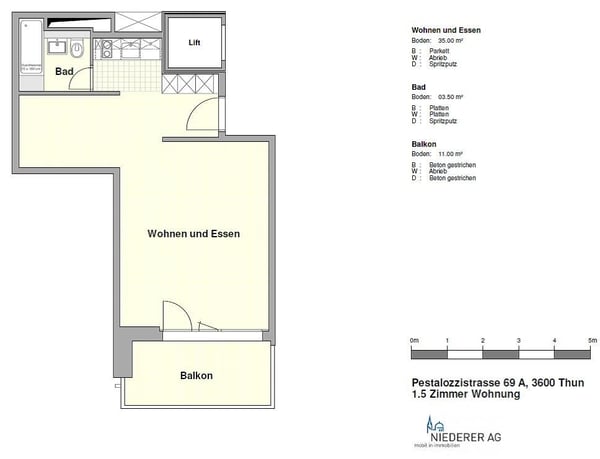 2.5-Zimmerwohnung im Pestalozzipark 6