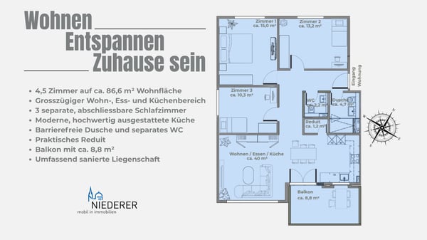 Erstbezug nach Totalsanierung moderne 4,5-Zimmer-Wohnung in Oberburg 2