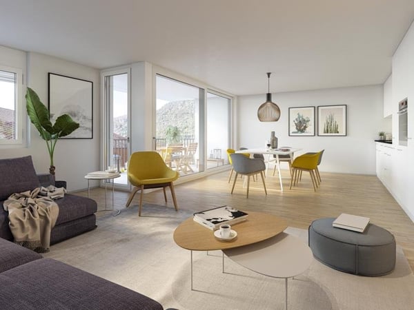 moderne 2.5-Zimmer-Wohnung mit eigenem Waschturm 2