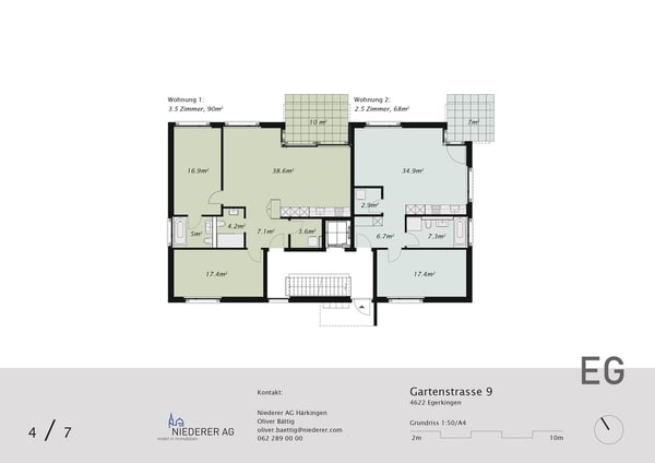 moderne 2.5-Zimmer-Wohnung mit eigenem Waschturm 7