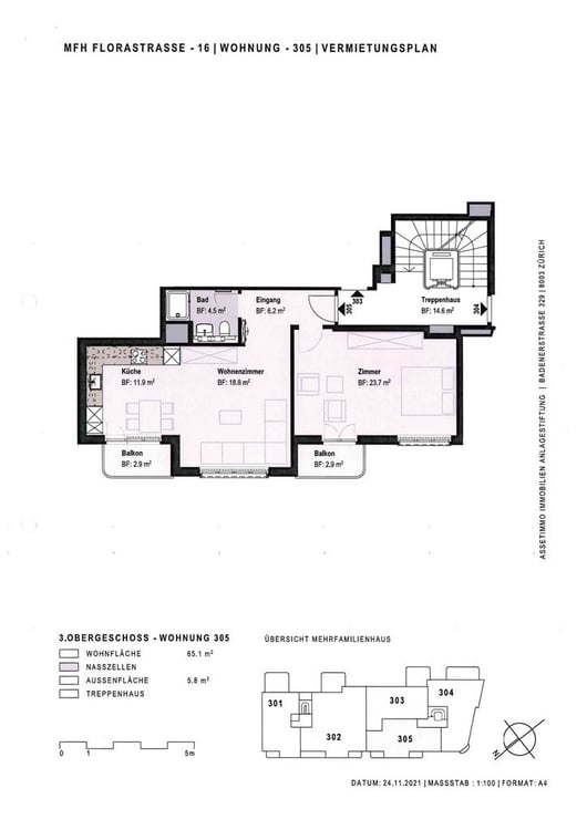Schöne 2.5-ZW mit 2 Balkone im Zentrum von Biel 10