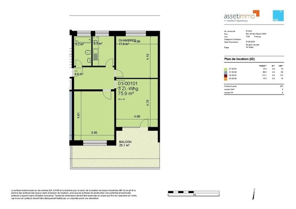 Spacieux appartement de 3 pièces au 1er étage 11