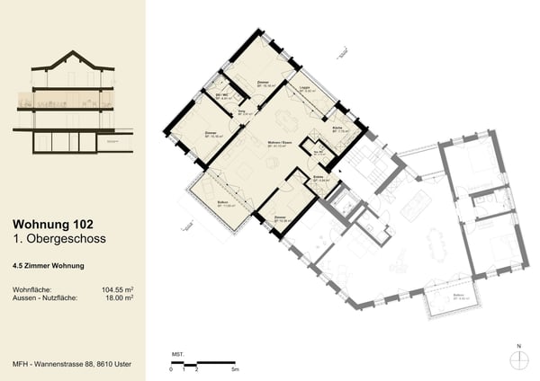 Erstvermietung in Uster - moderne 4½-Zimmerwohnungen für hohe Wohnansprüche 13