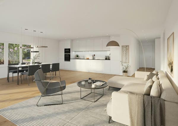 4.5-Zimmerwohnung mit grossem Balkon im Neubauprojekt