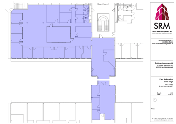 720m2 Büros im 2. Stock des CTN 12 in Plan-les-Ouates 4