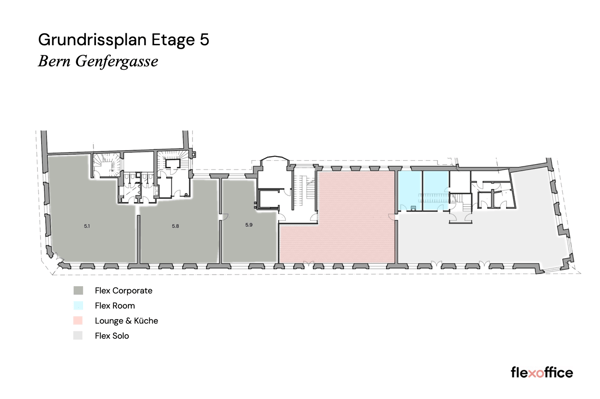 Flexible & moderne Büroflächen im FlexOffice Bern Genfergasse 13