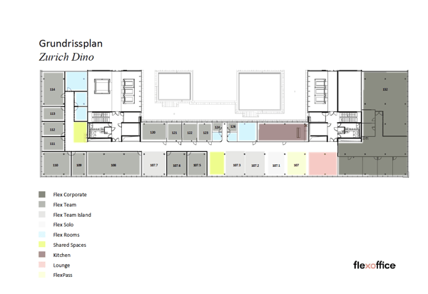 Modernes Büro (25–100 m²) im FlexOffice Dino – 1 Min. zum Bahnhof Oerlikon 7