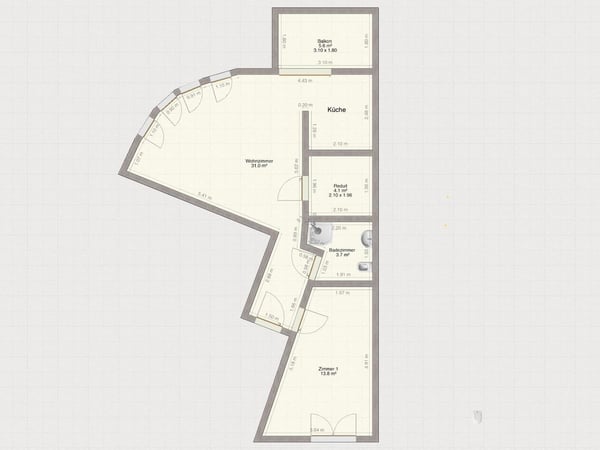 Schöne gepflegte Wohnung mit Balkon 5