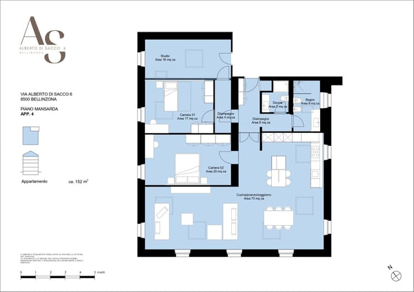 Attico 1.5 locali ammobiliato e climatizzato completamente ristrutturato in prima locazione 2