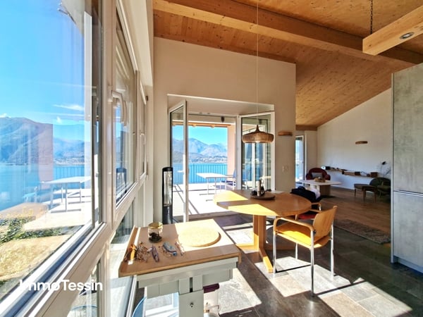 SELTENHEIT: Moderne 5 1/2 Zimmer Villa & Bauland mit einmaliger Seesicht auf den Lago Maggiore so weit das Auge reicht 7