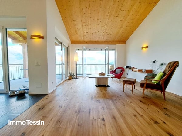 SELTENHEIT: Moderne Villa mit 2 Wohnungen & Bauland mit einmaliger Seesicht auf den Lago Maggiore so weit das Auge reicht 8