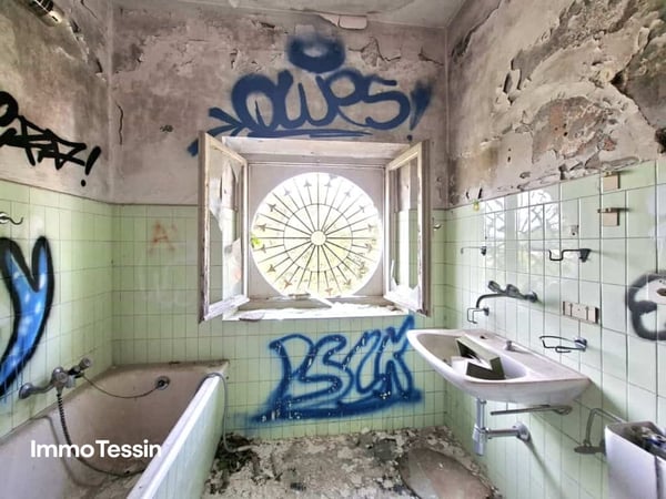 SELTENHEIT: Legendäre Villa Quisisana, das verborgene Schloss über Stabio das Weltgeschichte erzählt 11