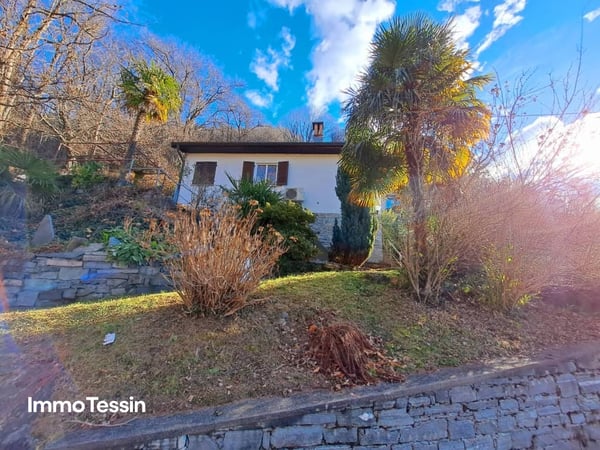 Paradies in der Nähe des Verzasca-Stausees mit wunderschöner Weitsicht bis zum Lago Maggiore 1