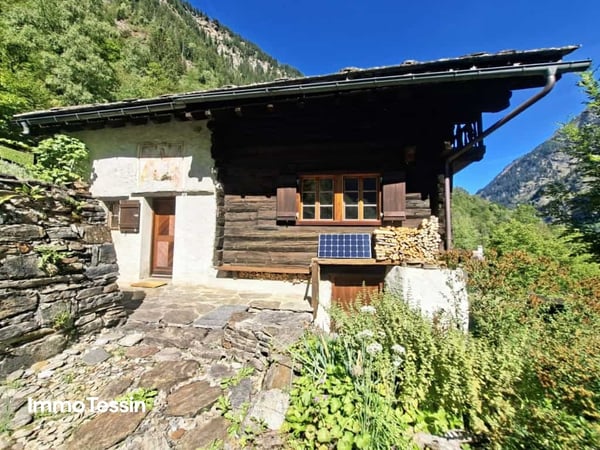 Ein wahres Alpenparadies: Authentisches und saniertes Rustico & ein unabhängiges Atelier und 3 Parzellen voller Freiheit auf 11000 m2 Grund 2