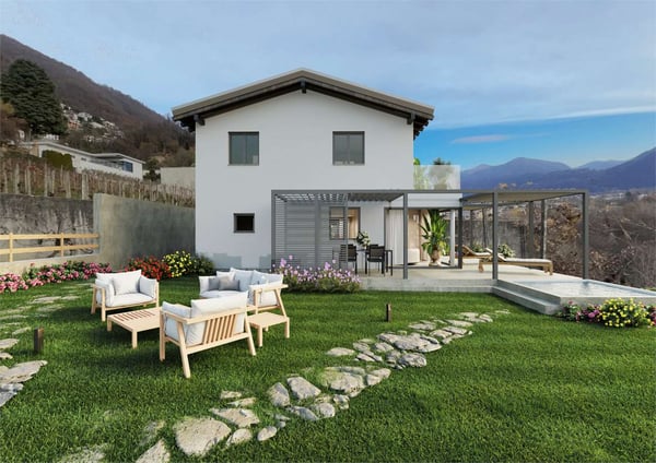 Gordola - Casa unifamiliare allo stato grezzo con splendida vista lago 5