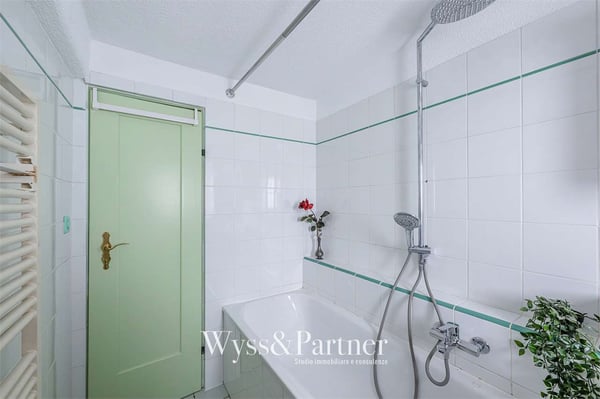 Brè sopra Lugano -Ampio duplex di 4.5 locali con giardino 12