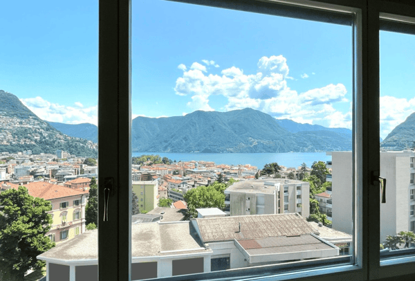 1.5 Locali con Vista Lago – Posizione Strategica a Lugano, Via San Gottardo 24 1