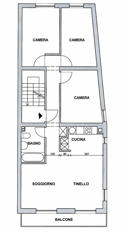 Luminoso appartamento di 4.5 locali con balcone a Ponte Tresa 29